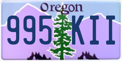 OR license plate 995KII