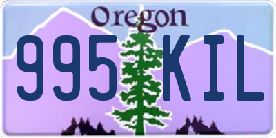 OR license plate 995KIL