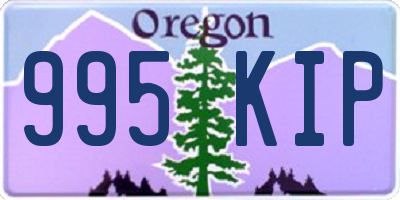 OR license plate 995KIP