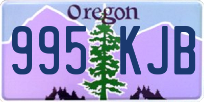 OR license plate 995KJB
