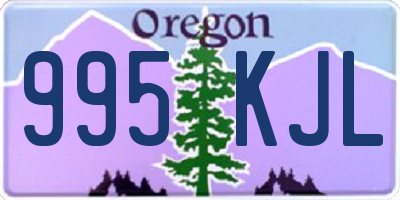 OR license plate 995KJL