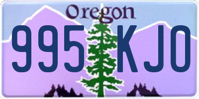 OR license plate 995KJO