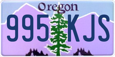 OR license plate 995KJS