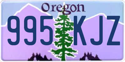 OR license plate 995KJZ