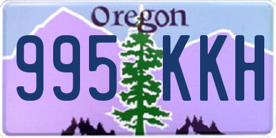 OR license plate 995KKH