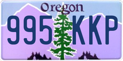 OR license plate 995KKP