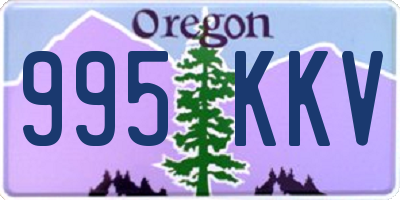 OR license plate 995KKV