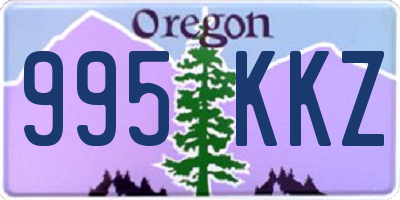 OR license plate 995KKZ