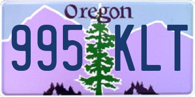 OR license plate 995KLT
