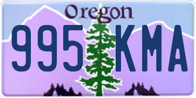 OR license plate 995KMA