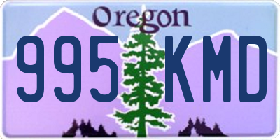 OR license plate 995KMD