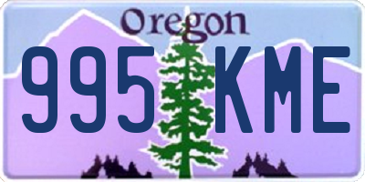 OR license plate 995KME