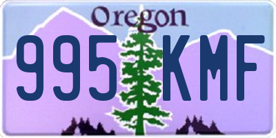 OR license plate 995KMF