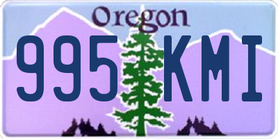 OR license plate 995KMI