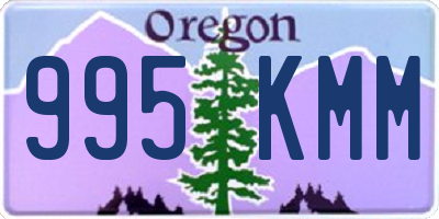 OR license plate 995KMM