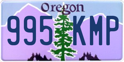 OR license plate 995KMP