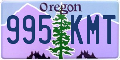 OR license plate 995KMT