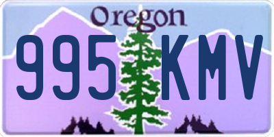 OR license plate 995KMV