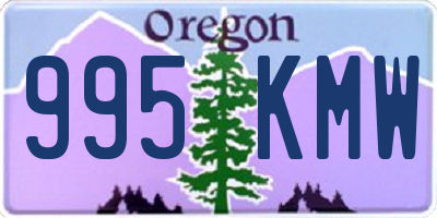 OR license plate 995KMW