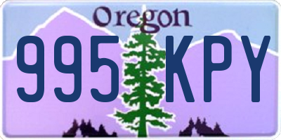 OR license plate 995KPY