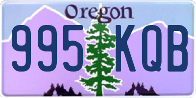 OR license plate 995KQB