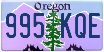 OR license plate 995KQE