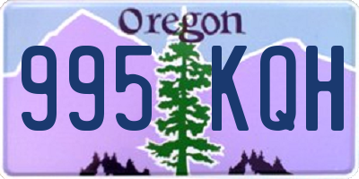 OR license plate 995KQH