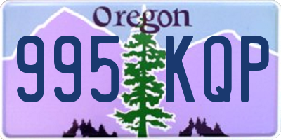 OR license plate 995KQP