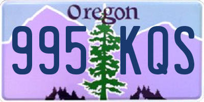 OR license plate 995KQS