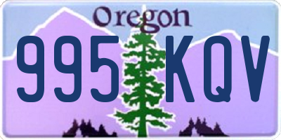 OR license plate 995KQV