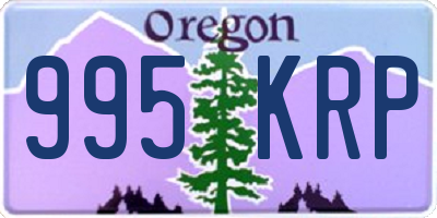 OR license plate 995KRP