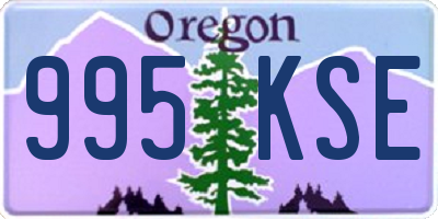 OR license plate 995KSE