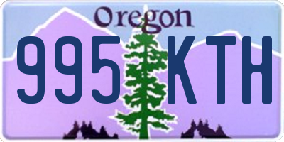 OR license plate 995KTH