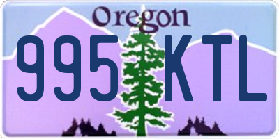 OR license plate 995KTL
