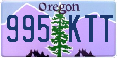 OR license plate 995KTT