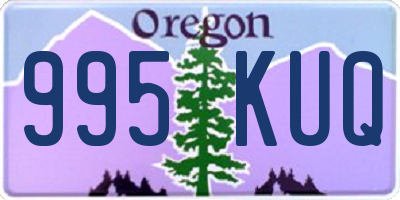 OR license plate 995KUQ