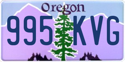 OR license plate 995KVG