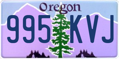 OR license plate 995KVJ