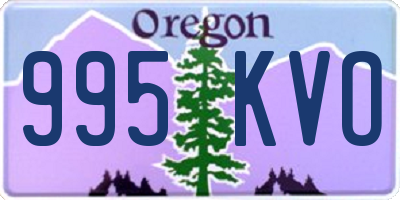OR license plate 995KVO