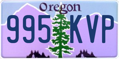 OR license plate 995KVP