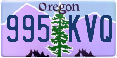 OR license plate 995KVQ