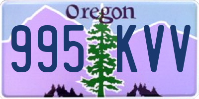 OR license plate 995KVV