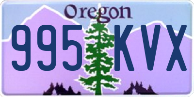 OR license plate 995KVX