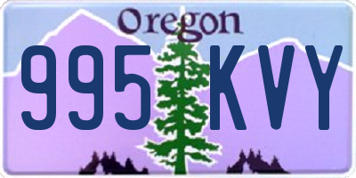 OR license plate 995KVY
