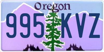 OR license plate 995KVZ
