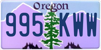 OR license plate 995KWW