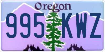 OR license plate 995KWZ