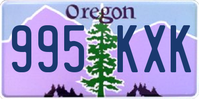 OR license plate 995KXK