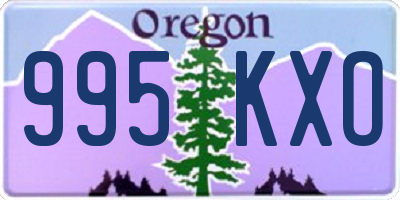OR license plate 995KXO