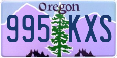 OR license plate 995KXS